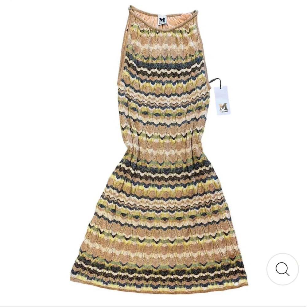 MISSONI STRIPE SLEEVELESS  knit DRESS - SIZE 2